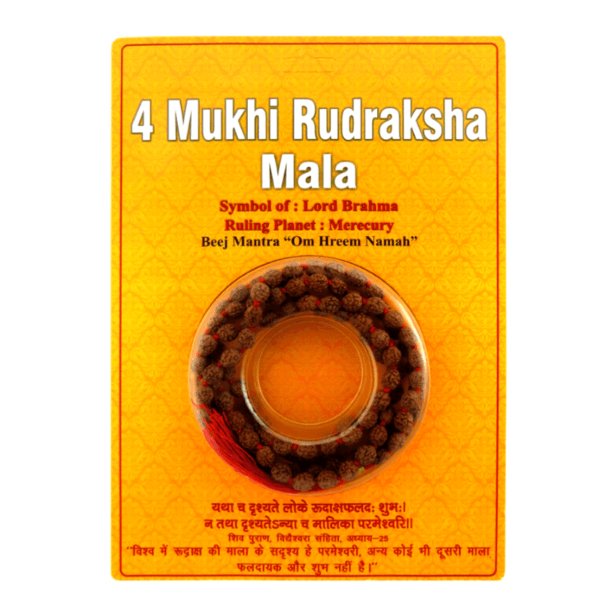 4 Mukhi Rudraksha Mala