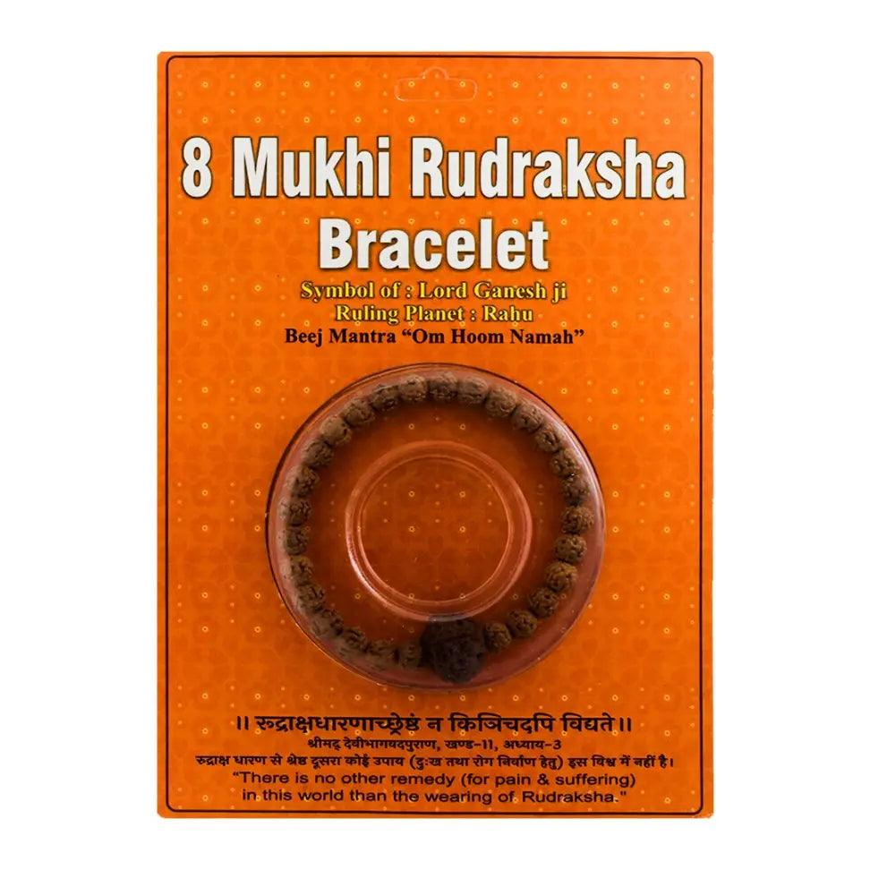 Packaged - Eight Mukhi Bracelet Rudra Kailash