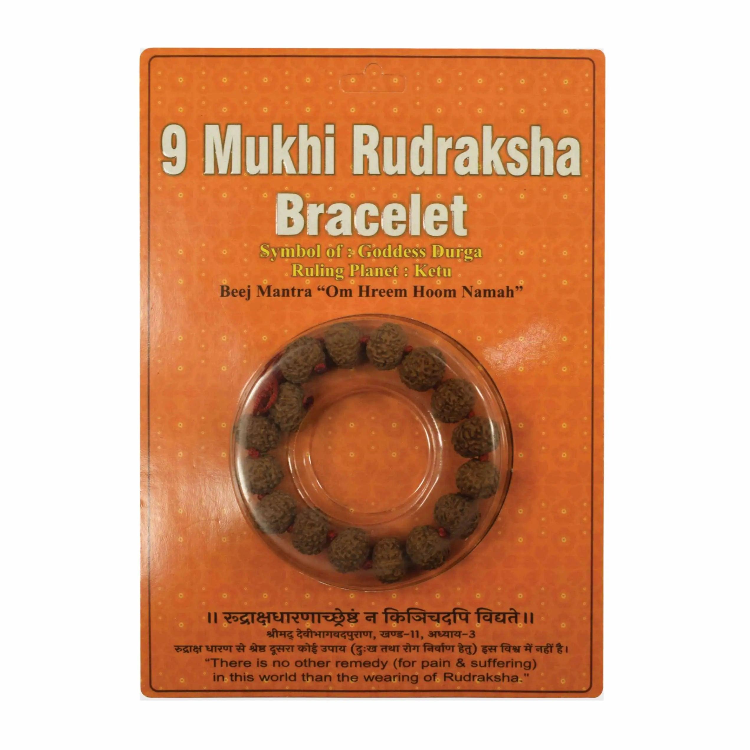 Packaged - Nine Mukhi Bracelet Rudra Kailash