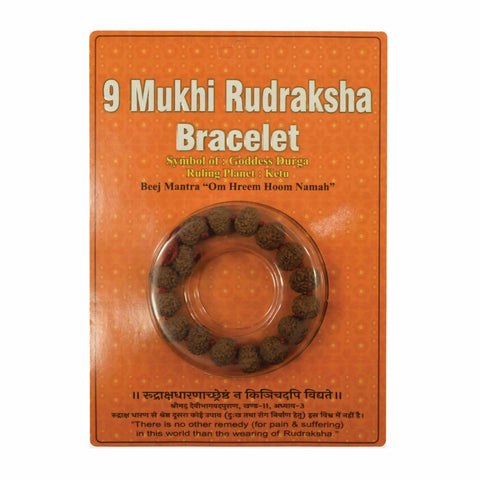 Packaged - Nine Mukhi Bracelet Rudra Kailash