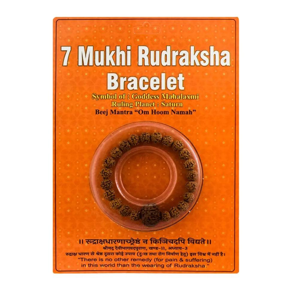 Packaged - Seven Mukhi Bracelet Rudra Kailash