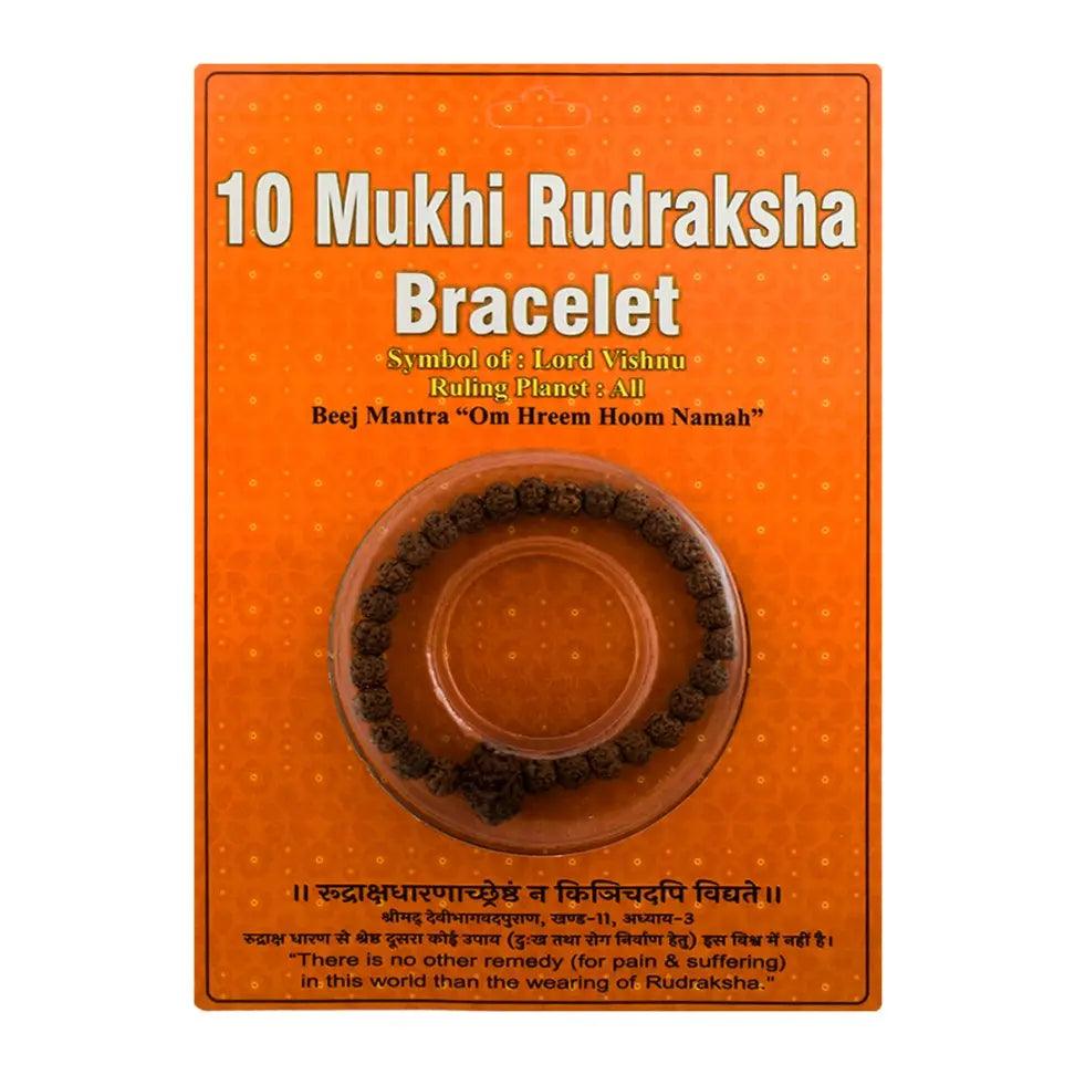 Packaged - Ten Mukhi Bracelet Rudra Kailash