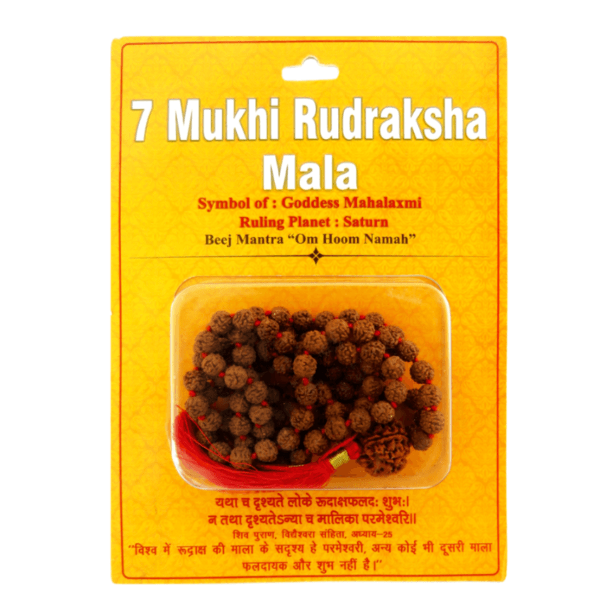 7 Mukhi Rudraksha Mala