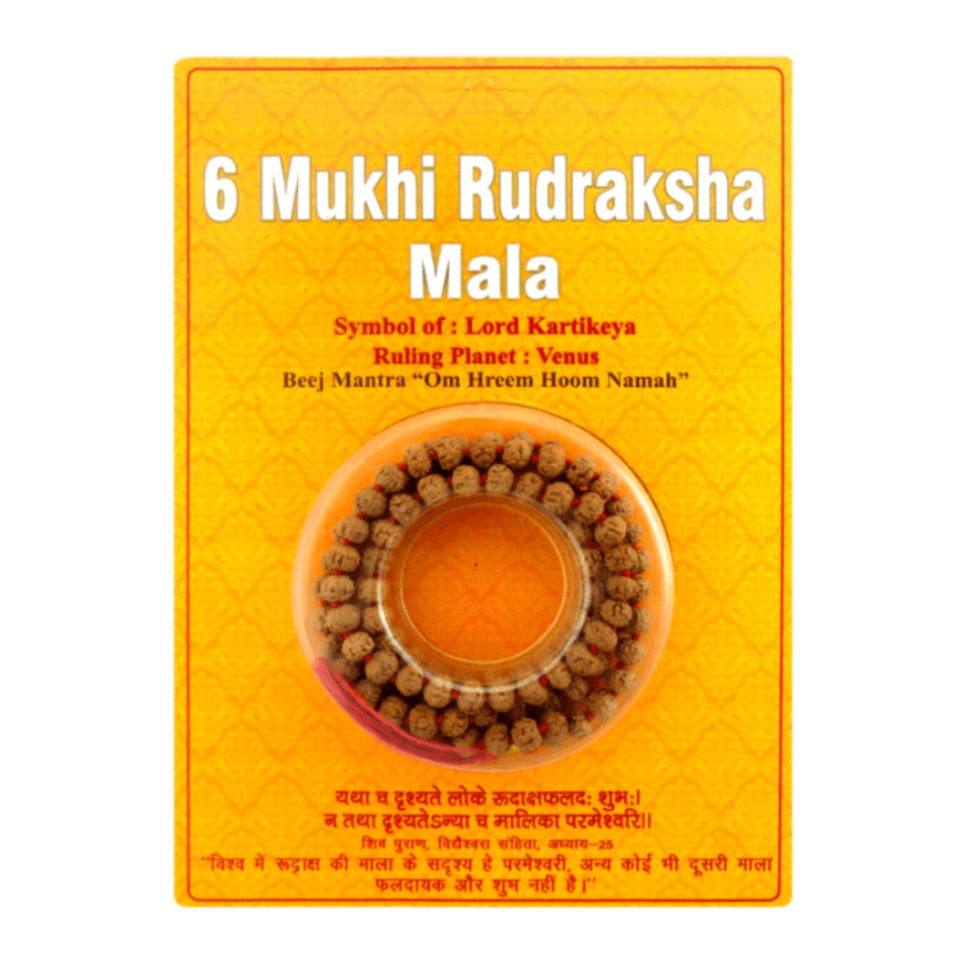 6 Mukhi Rudraksha Mala