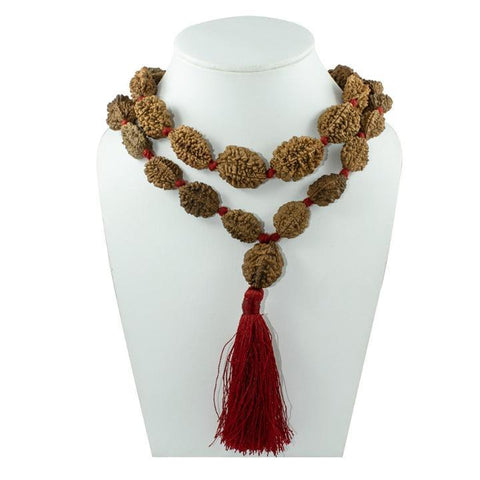 Three Mukhi Kantha Mala (32+1) Beads Rudra Kailash